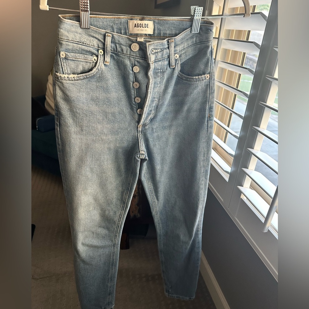 AGOLDE NICO HIGH RISE SLIM FIT. SIZE 23